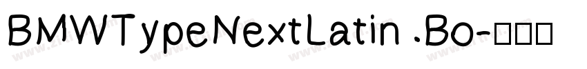 BMWTypeNextLatin Bo字体转换